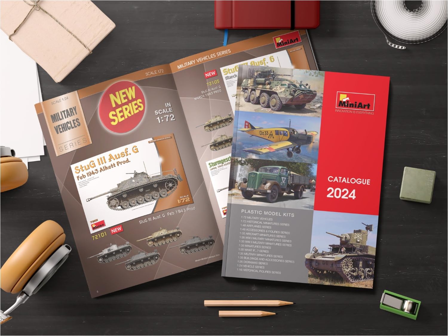 Miniart 2024 Catalog for Scale Model Kits and Collectibles