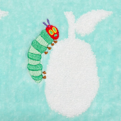 Hayashi Face Towel 33x80cm Featuring Hungry Caterpillar Design