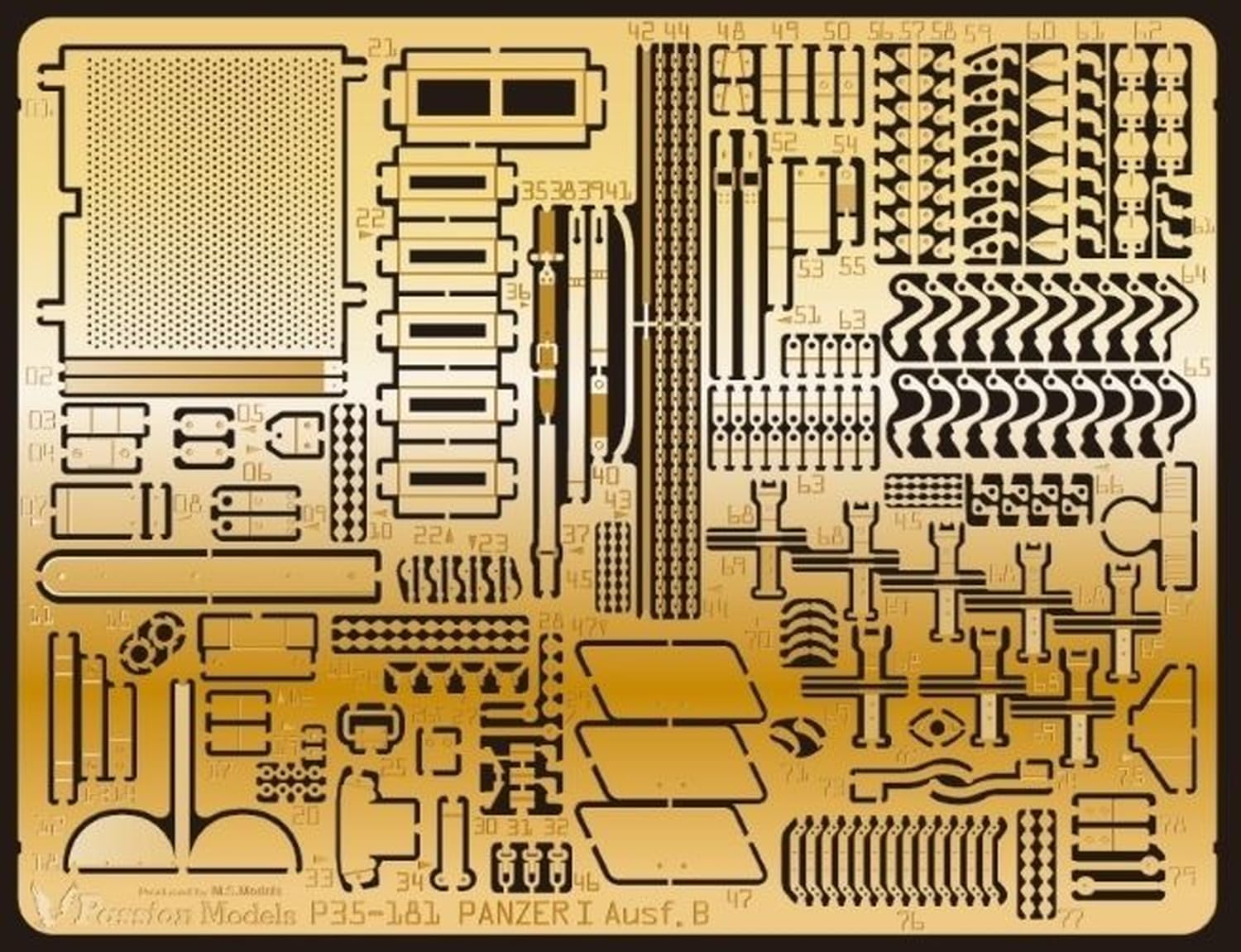 Passion Models 1/35 Panzer I B Type Etching Set for Tamiya MM35388