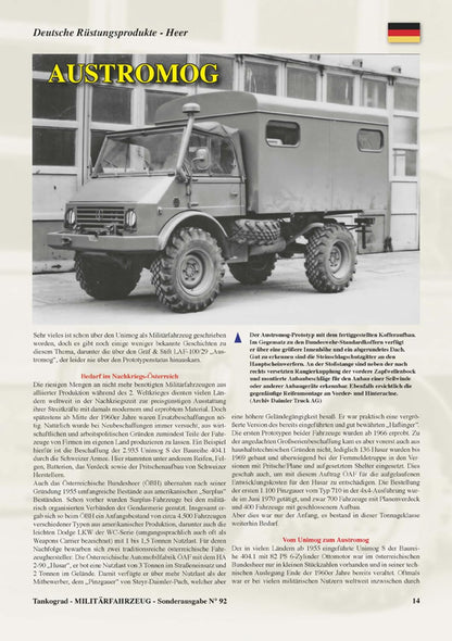 Tankograd Military Model Reference Book MFZ-No.92
