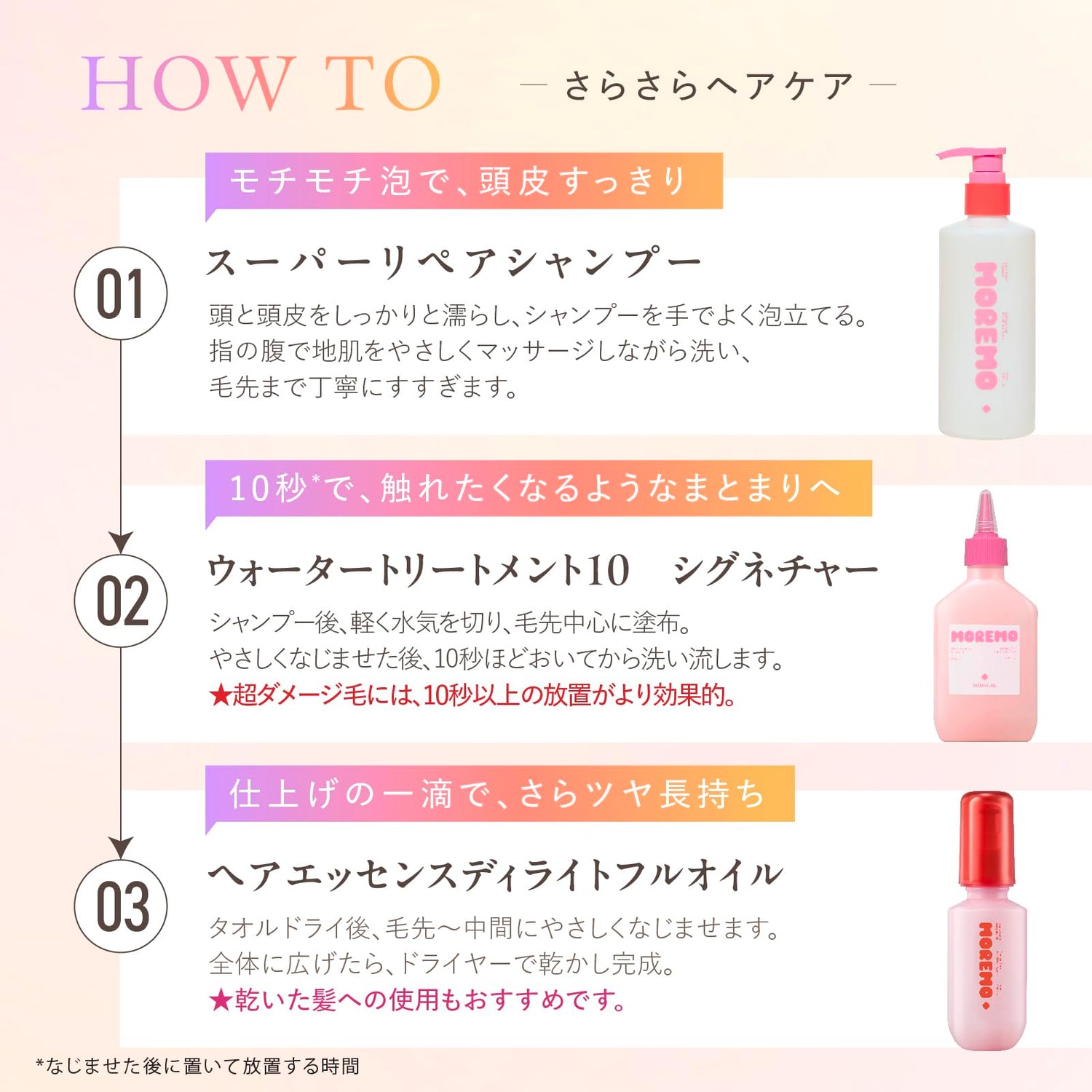 MOREMO Water Treatment 10 Signature 200ml Lightweight Repair Treatment