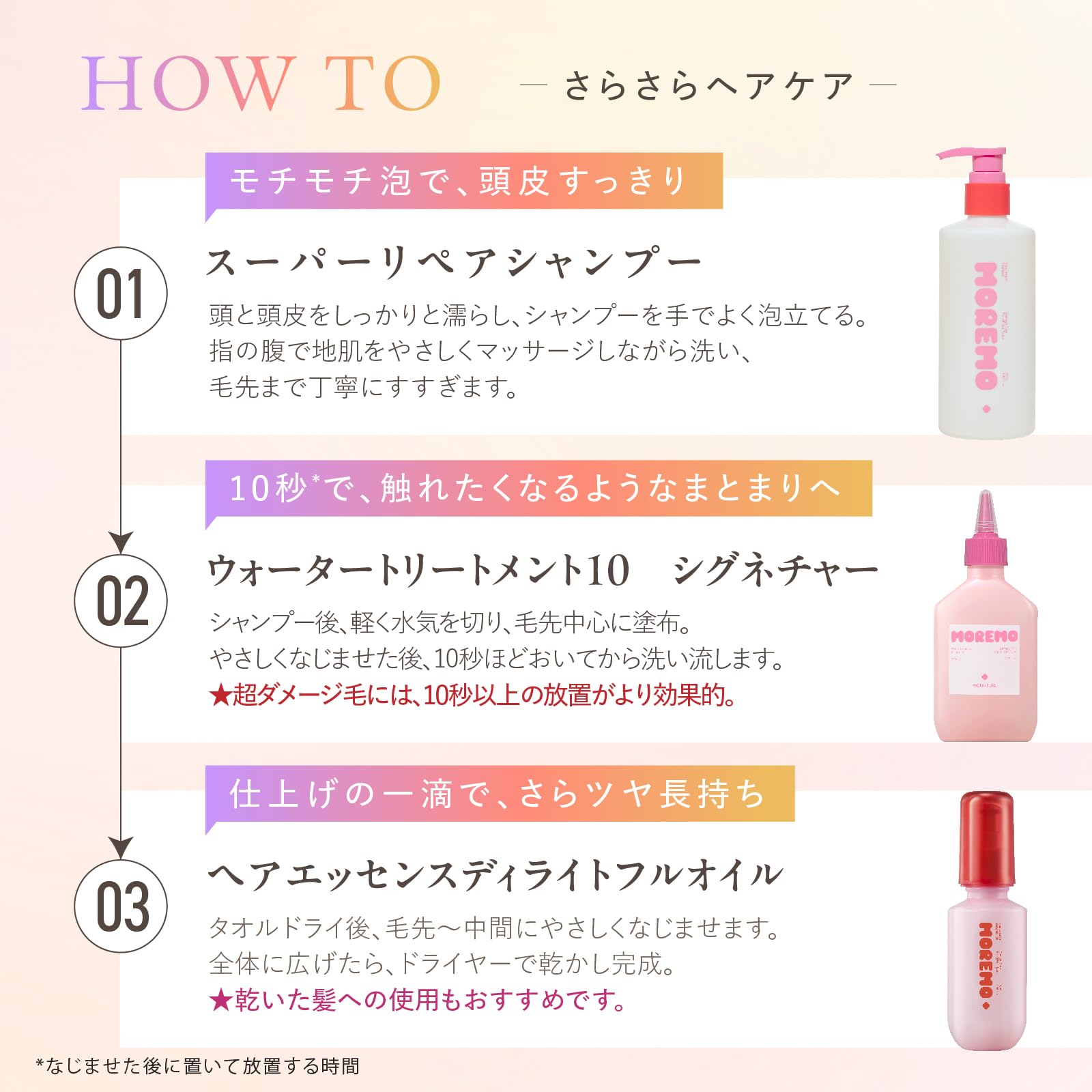 MOREMO Water Treatment 10 Signature 200ml Lightweight Repair Treatment