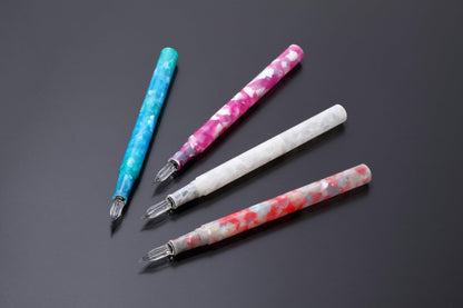 Teranishi Chemical Guitar Glass Pen Aurora Long Cap Jelly Pink