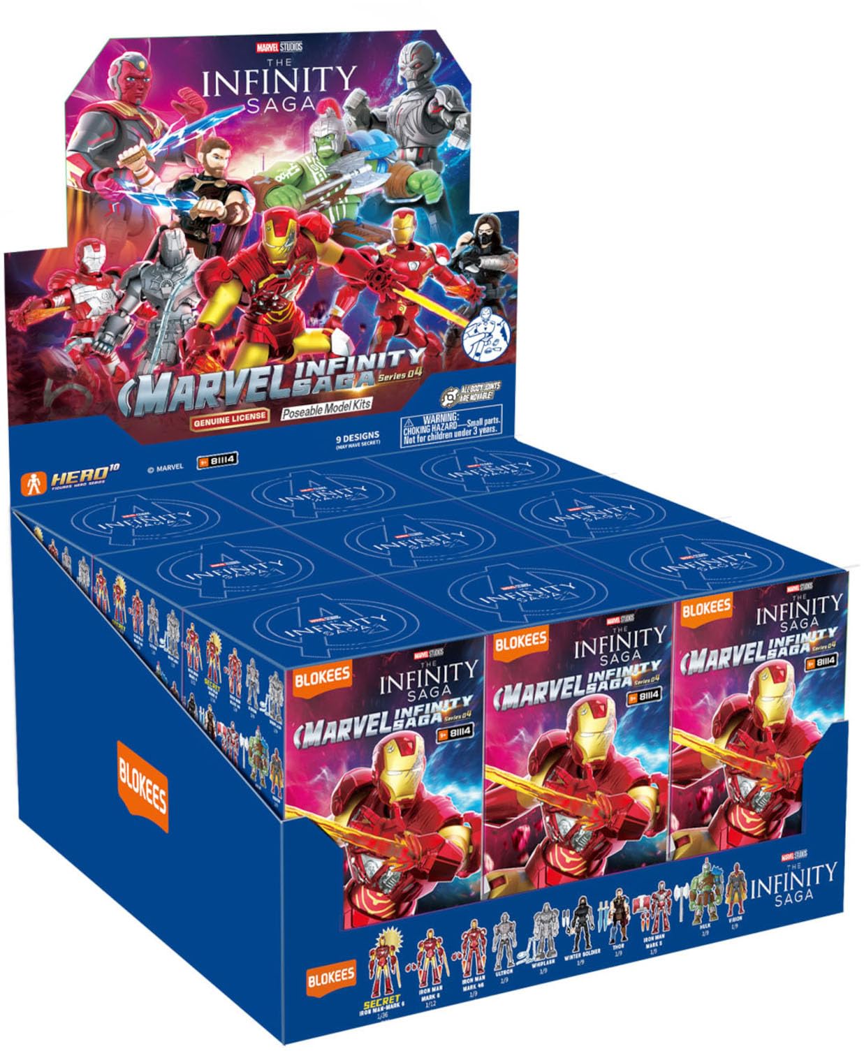 DOYUSHA MARVEL INFINITY SAGA Series04 Collectible Figure Box Set of 9
