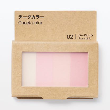 Mujirushiryouhin Cheek Color Rose Pink 4.7g for a Natural Flush