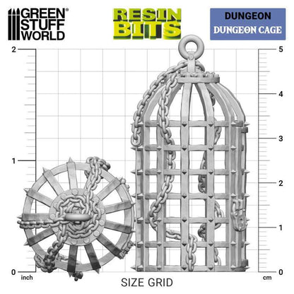 Green Stuff World 1/48 Dungeon Cage 3D Printed Model Kit
