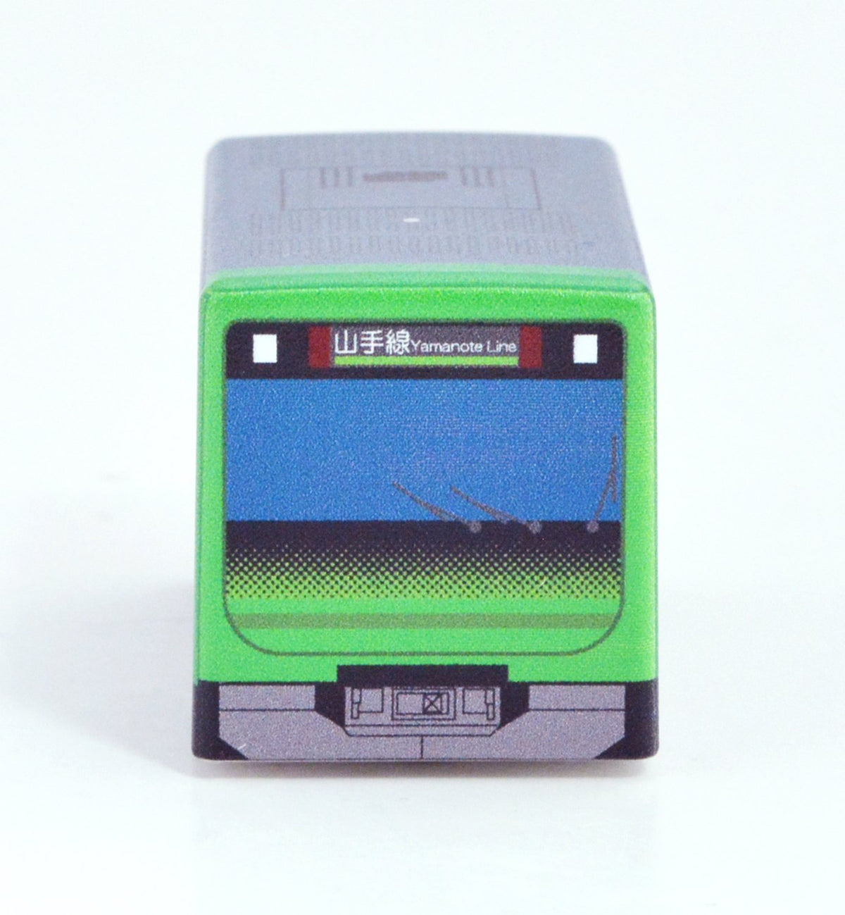 Daiwa Toy Keychain Green 4cm GOGO Cubie Model Train E235 Series