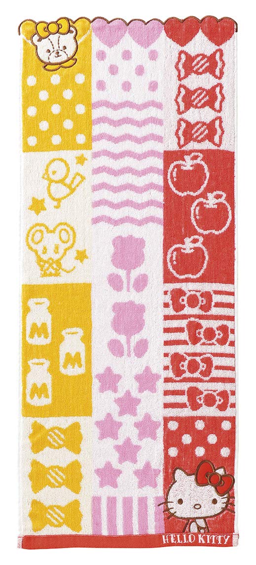 Marushin Face Towel Hello Kitty 34x80cm Cotton 100%