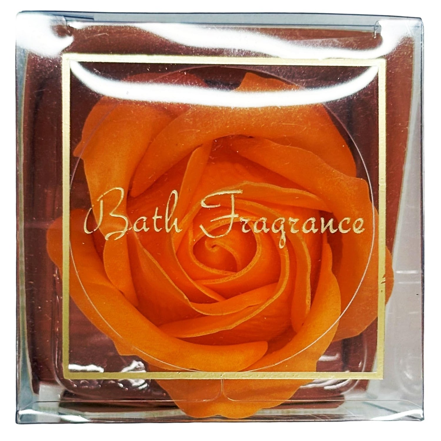 Q-FLA Bath Soak Soap Flower Set 12 Pieces Orange