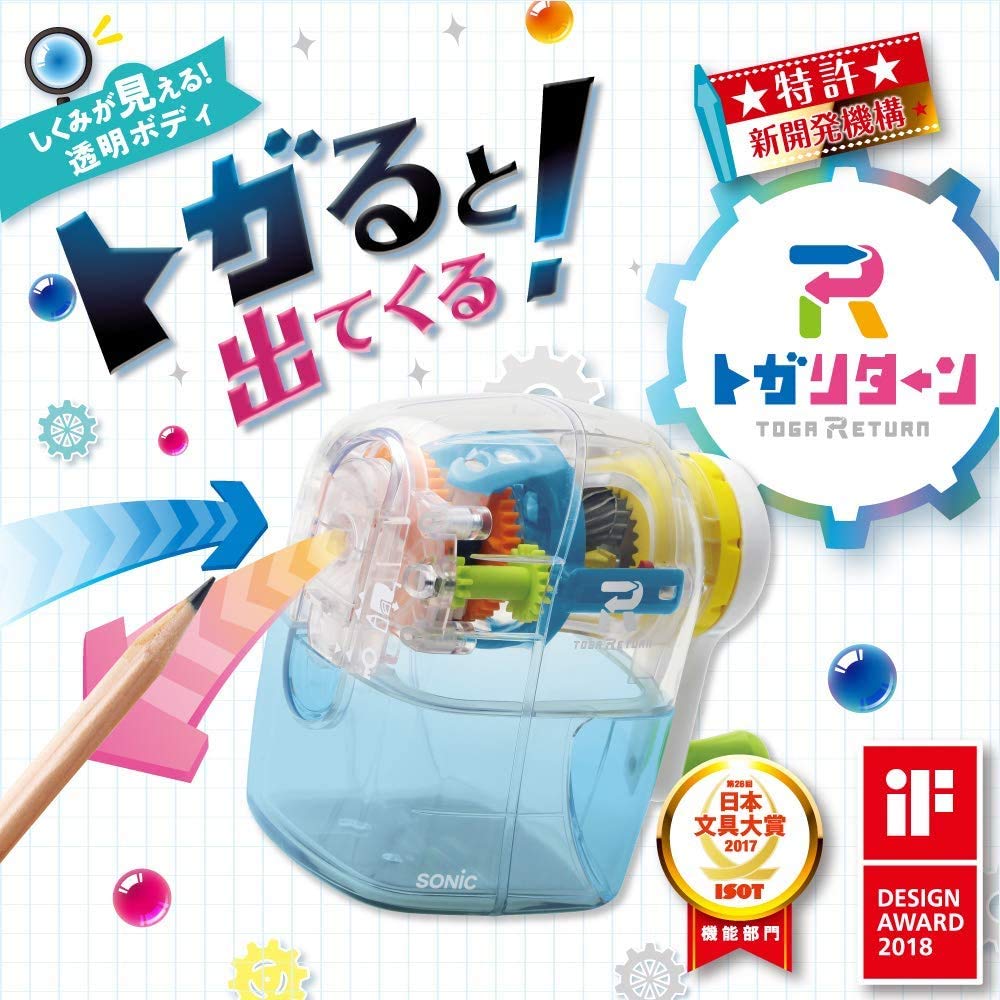 Sonic Manual Pencil Sharpener Transparent EK-4297-T