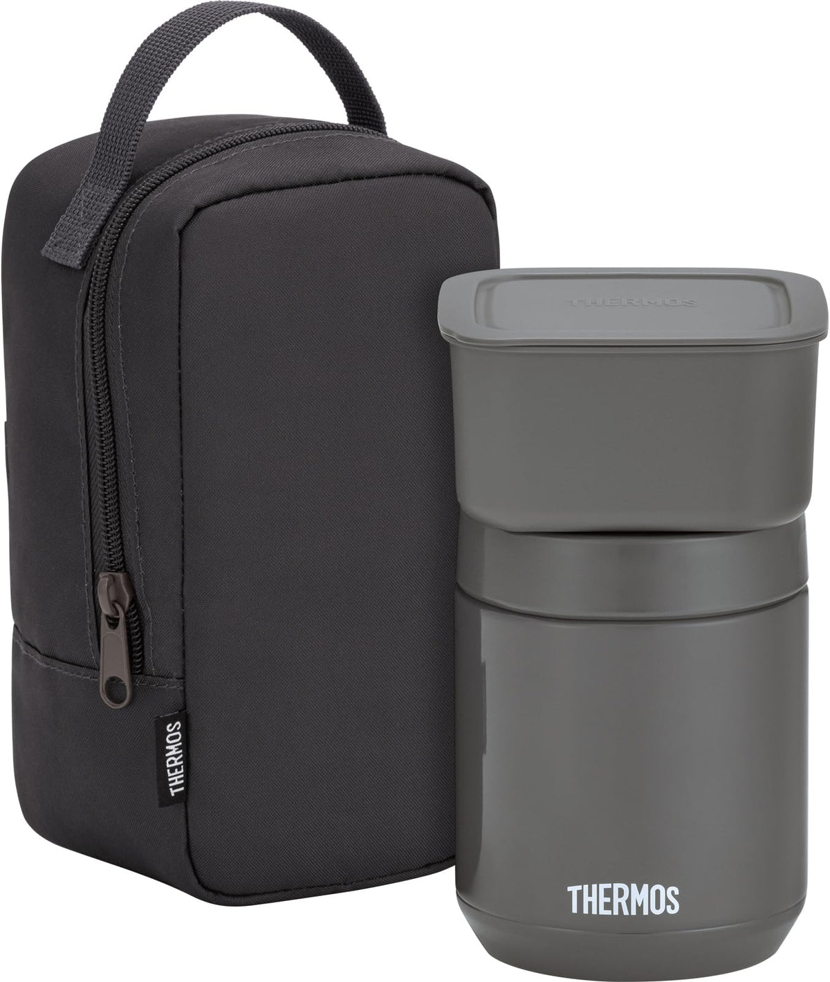 THERMOS Vacuum Insulated Soup Lunch Set 400ml Dark Gray