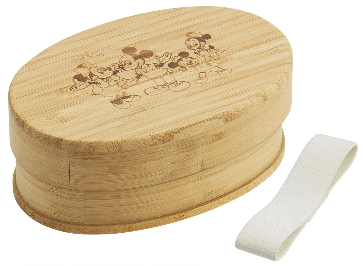 Skater Bamboo Lunch Box 600ml with Dividers and Disney Design