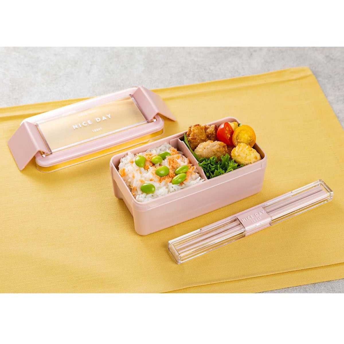 Lustroware Bento Box Easy Care 520ml Microwave and Dishwasher Safe Pink