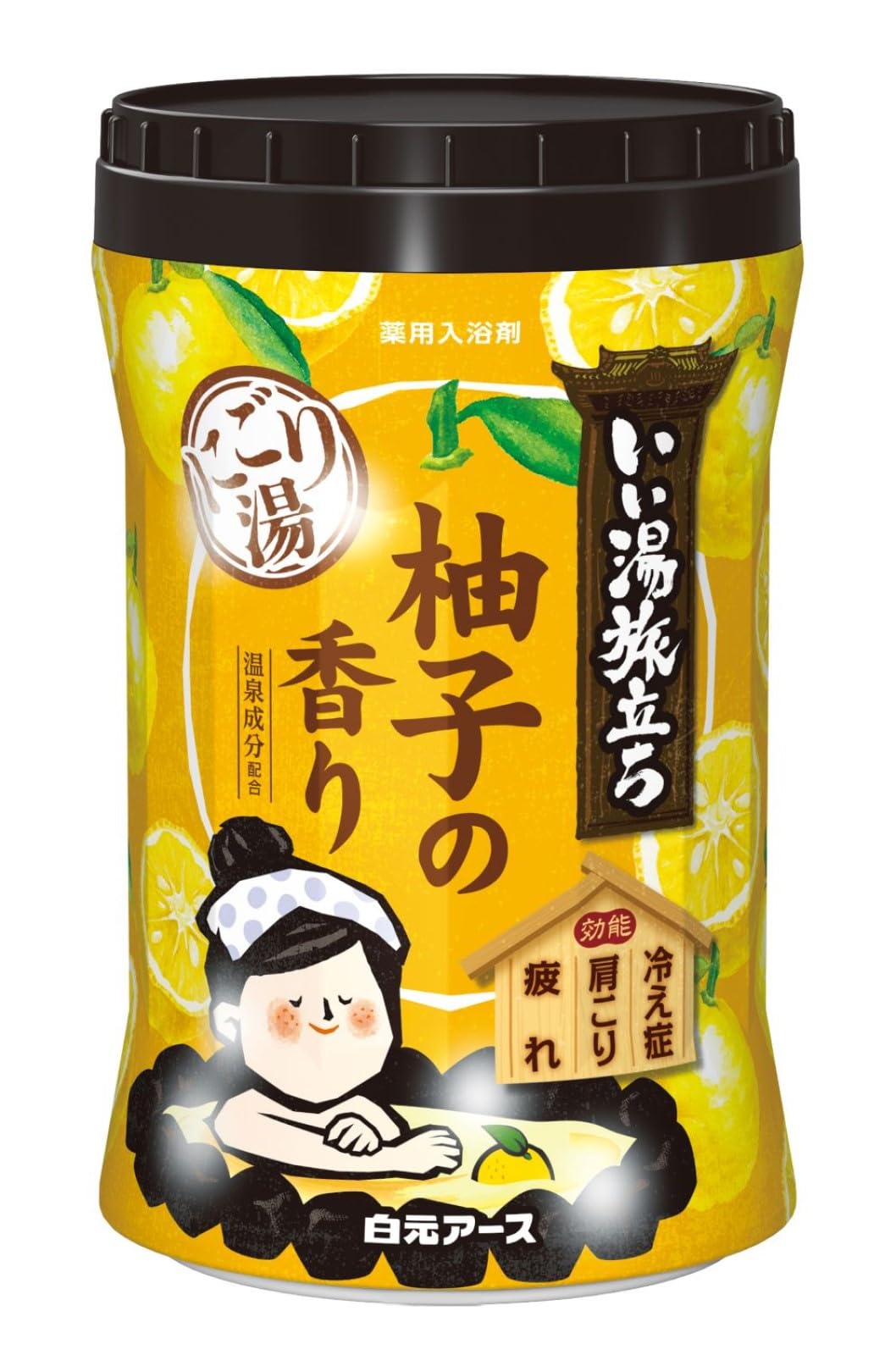 Iiyu Tabidachi Yuzu Bath Powder 600g by Shirogane Earth