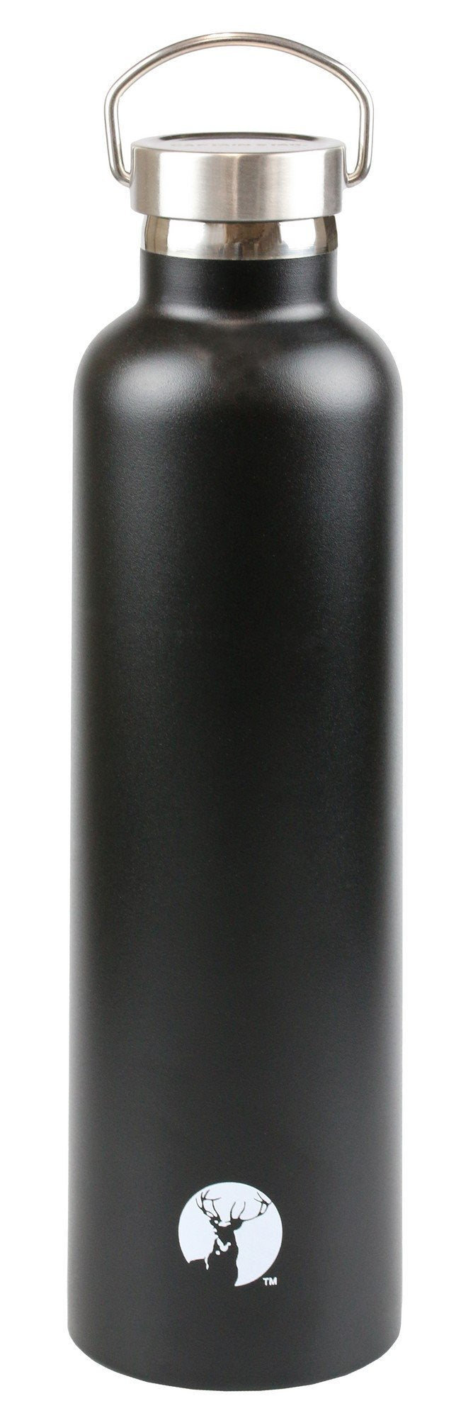 CAPTAIN STAG Sports Bottle Double Wall Insulated 1000ml Black