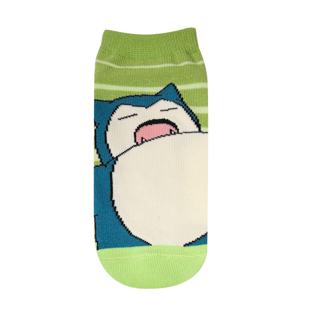 Small Planet Pokemon Character Socks Snorlax Striped Junior Size
