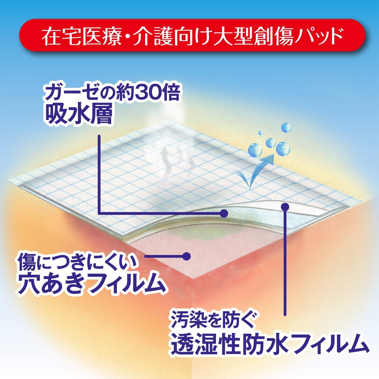 Hakujuuji Moisture Skin Pad 15cm x 15cm for Everyday Use