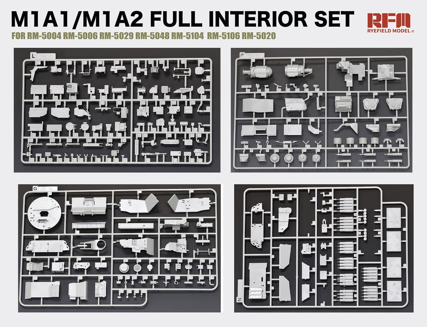 Rye Field Model 1/35 M1A1/M1A2 Abrams Full Interior Set