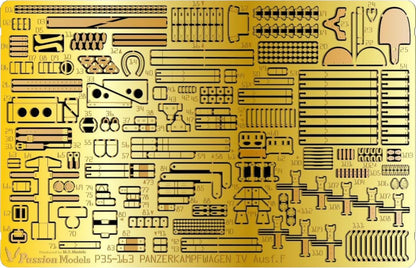 Passion Models 1/35 German IV Tank F Type Etching Set for Model Kits