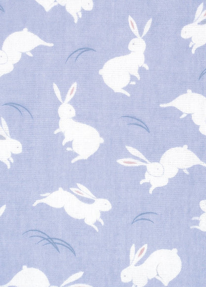kenema Miyamoto Towel Nadeshiko Multi-Weave Rabbit 34x90cm White