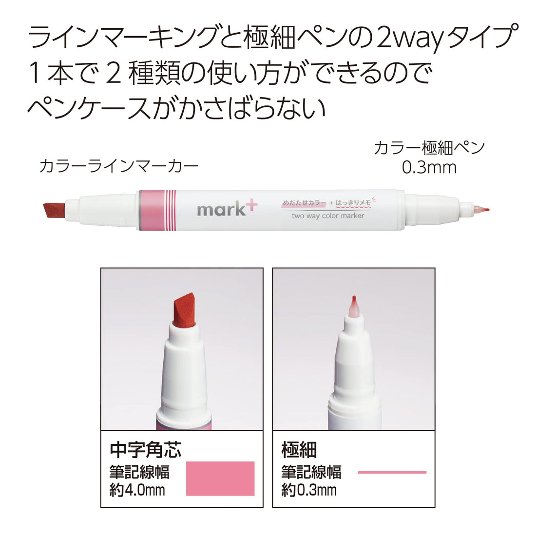 KOKUYO 2-Way Color Marker Set 5 Colors for Creative Marking