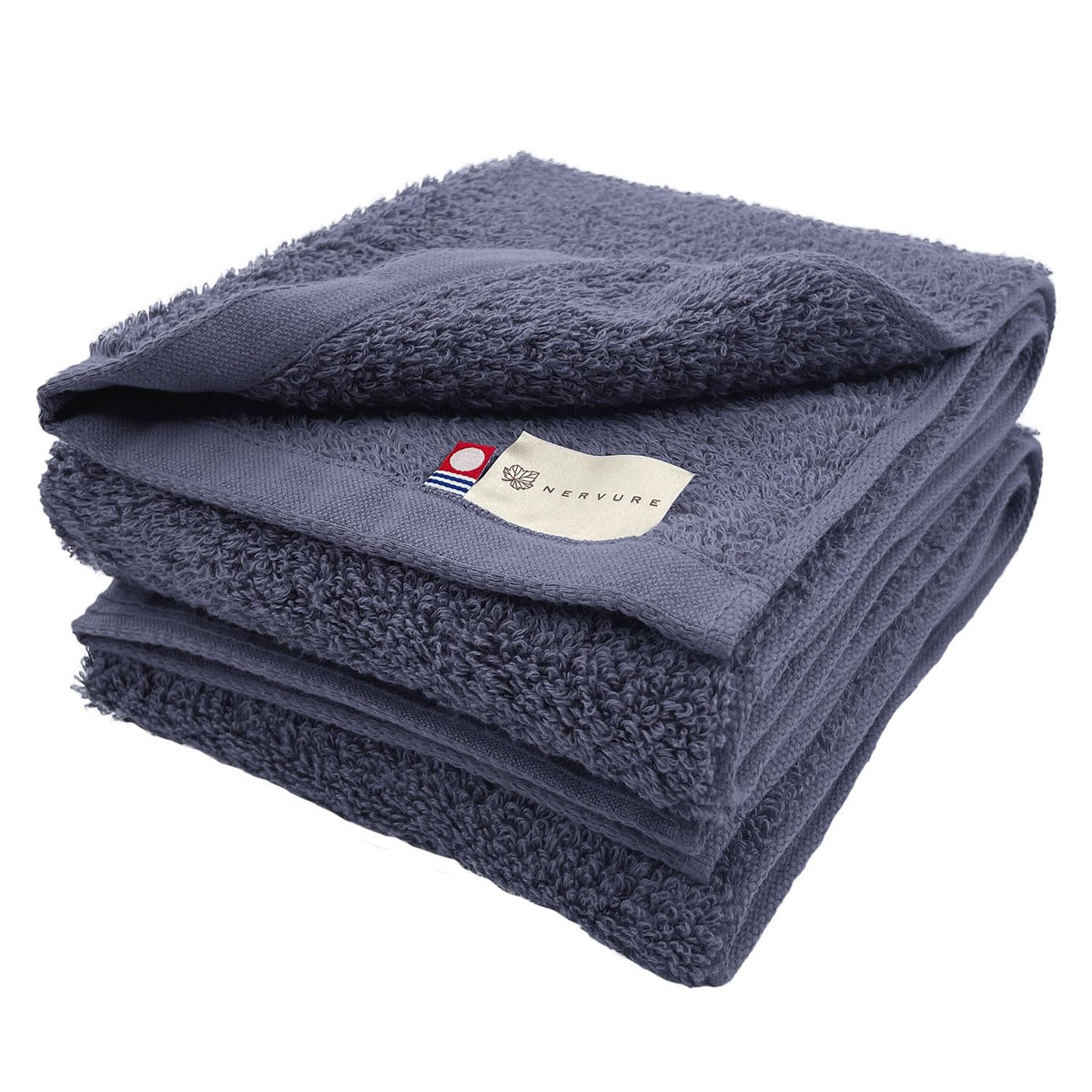 Imabari Face Towel Set Soft and Absorbent Misty Blue