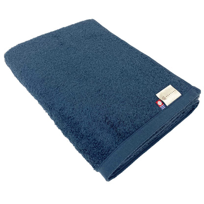 Imabari Navy Bath Towel Soft and Absorbent Japanese Luxury