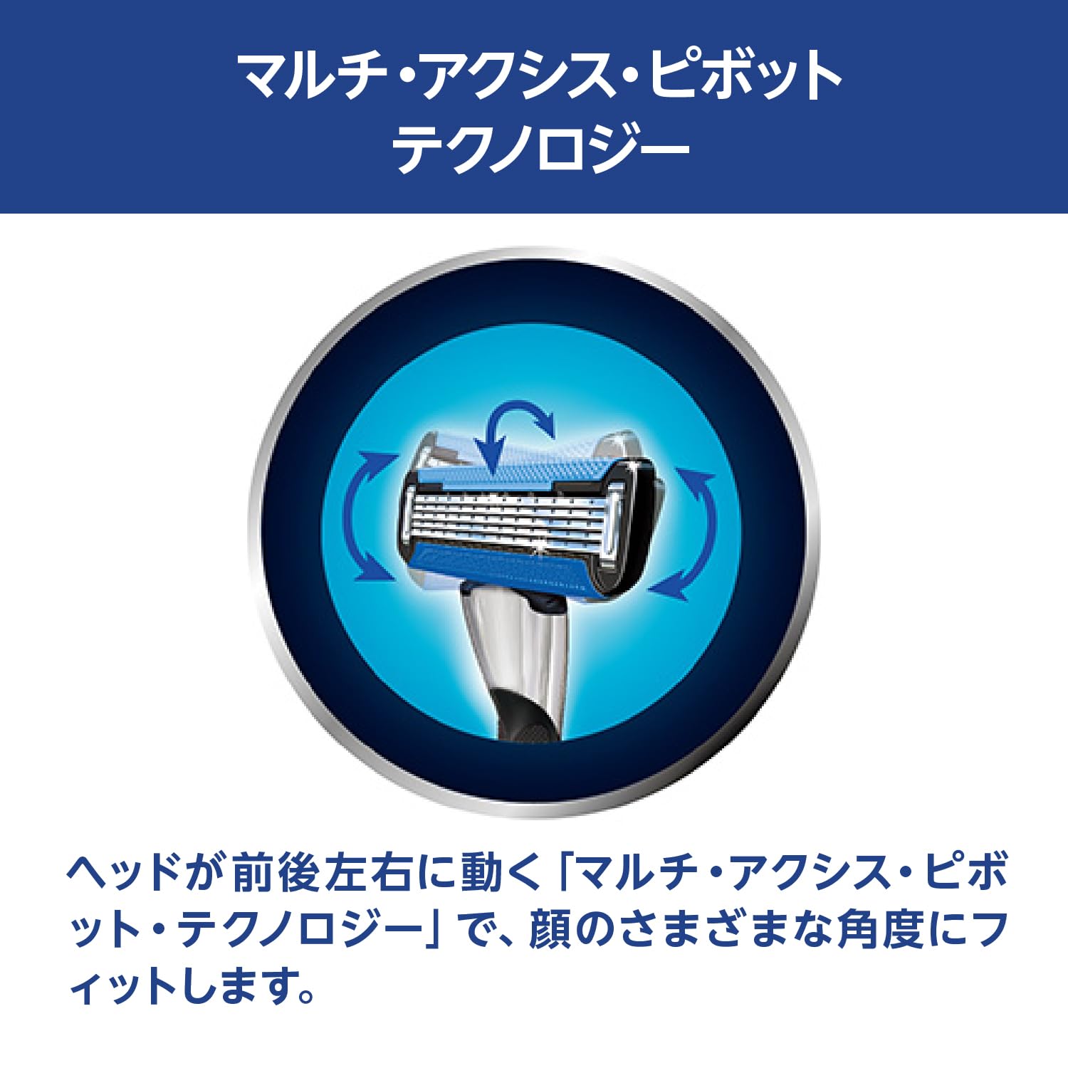 by Amazon 5-Blade Dual Smooth Razor for Men with 8 Replacement Blades