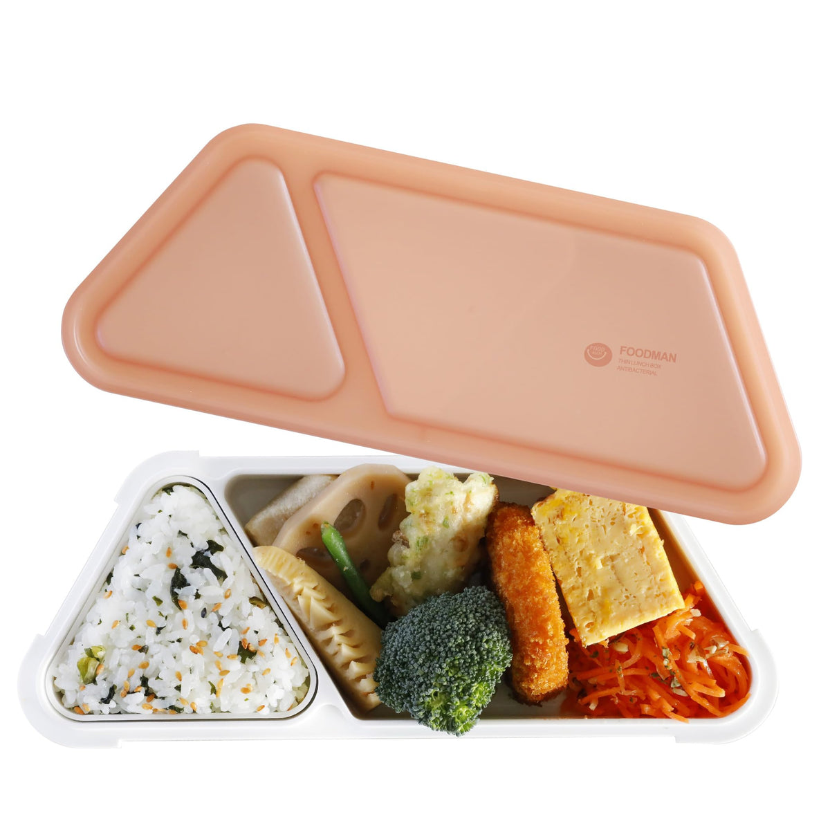 CB JAPAN Foodman Lunch Box 400ml Antibacterial Terracotta Design