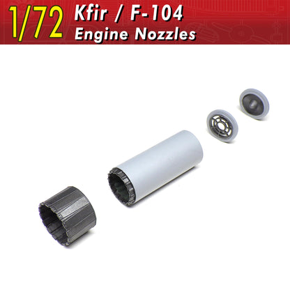 Modelink Japan 1/72 Kfir F-104 Engine Nozzle Model Parts