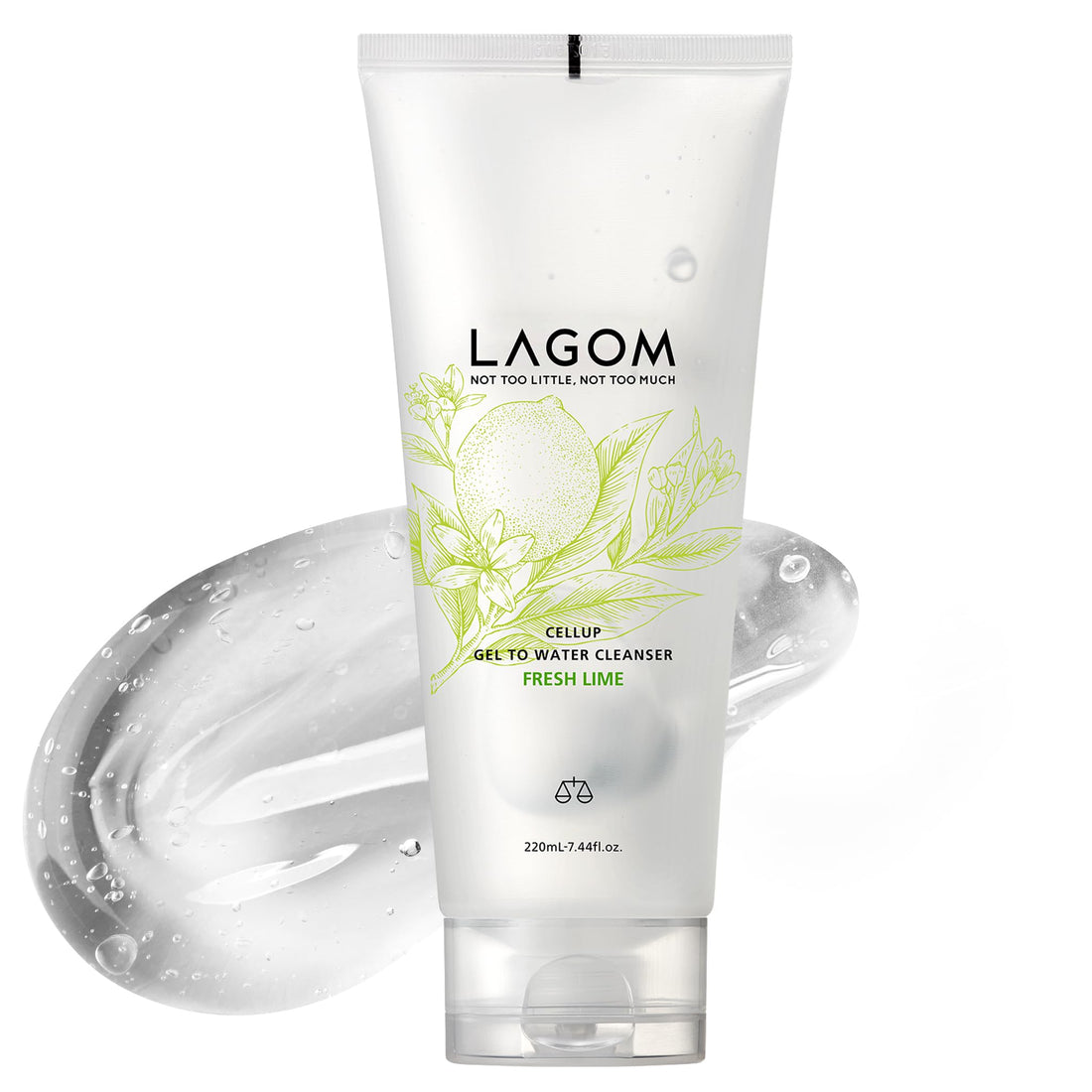 LAGOM Gel-to-Water Cleanser Fresh Lime Scent 220mL