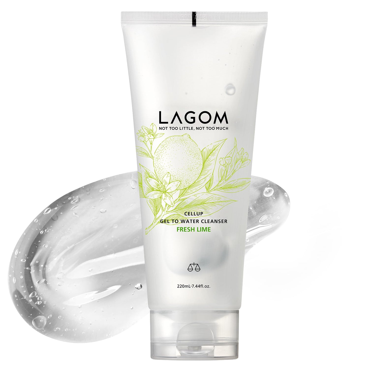 LAGOM Gel-to-Water Cleanser Fresh Lime Scent 220mL
