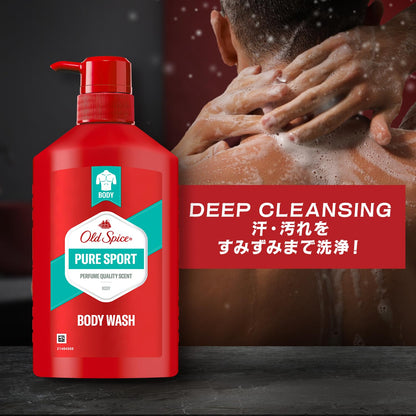 Old Spice Pure Sports Body Wash Pump 440mL