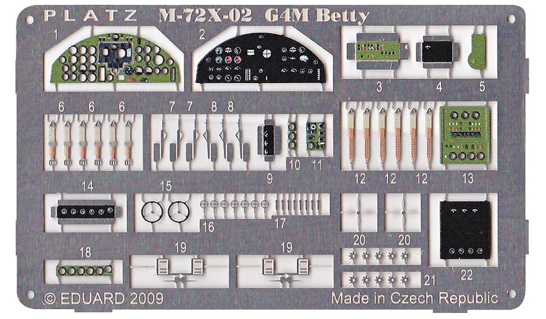 PLATZ Detail Upgrade Etching Parts for Model Kits
