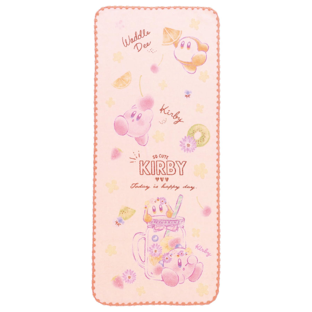Marushin Face Towel Nintendo Kirby Shiny Pop Fruit Organic Cotton