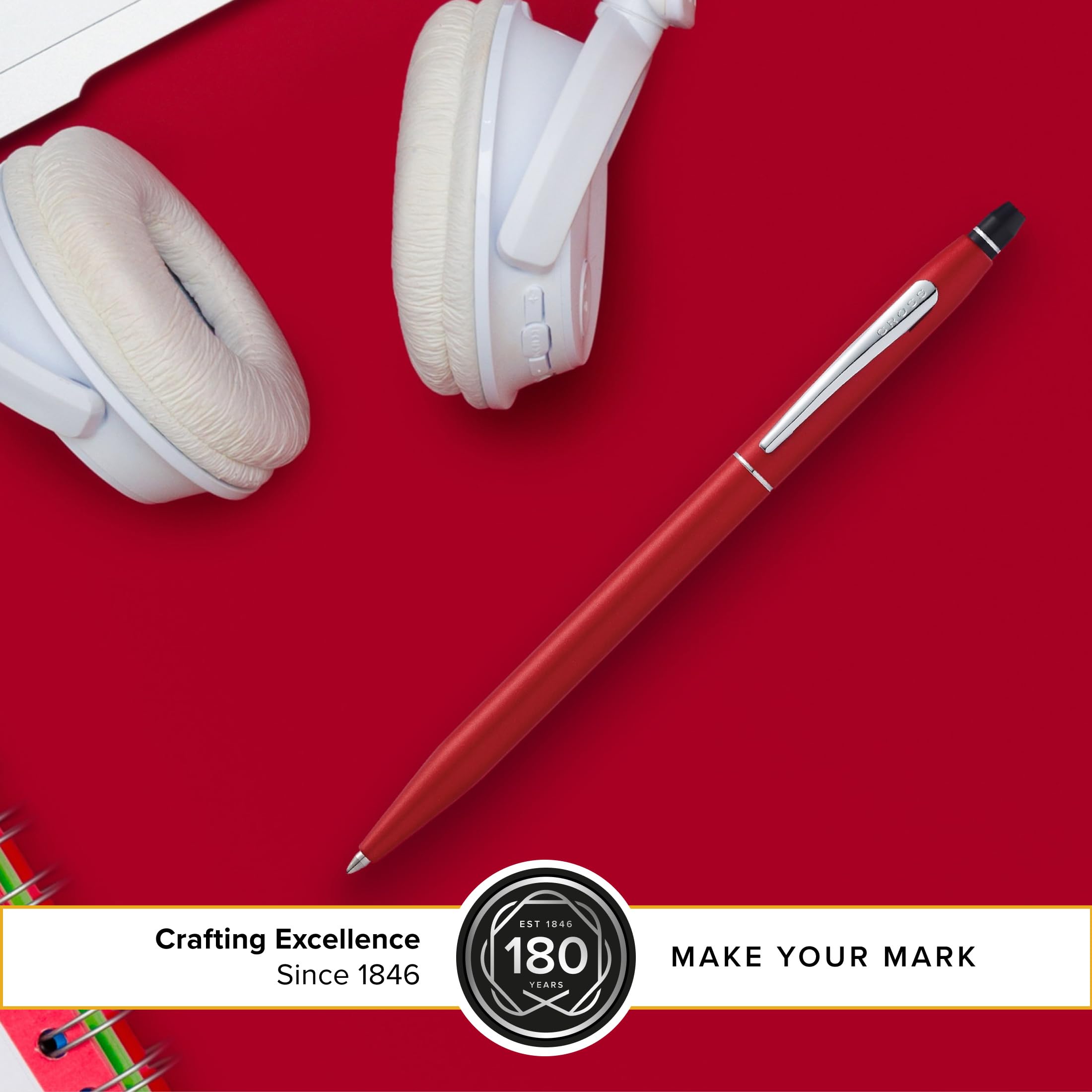 Cross Click Ballpoint Pen Red Smooth Writing Experience