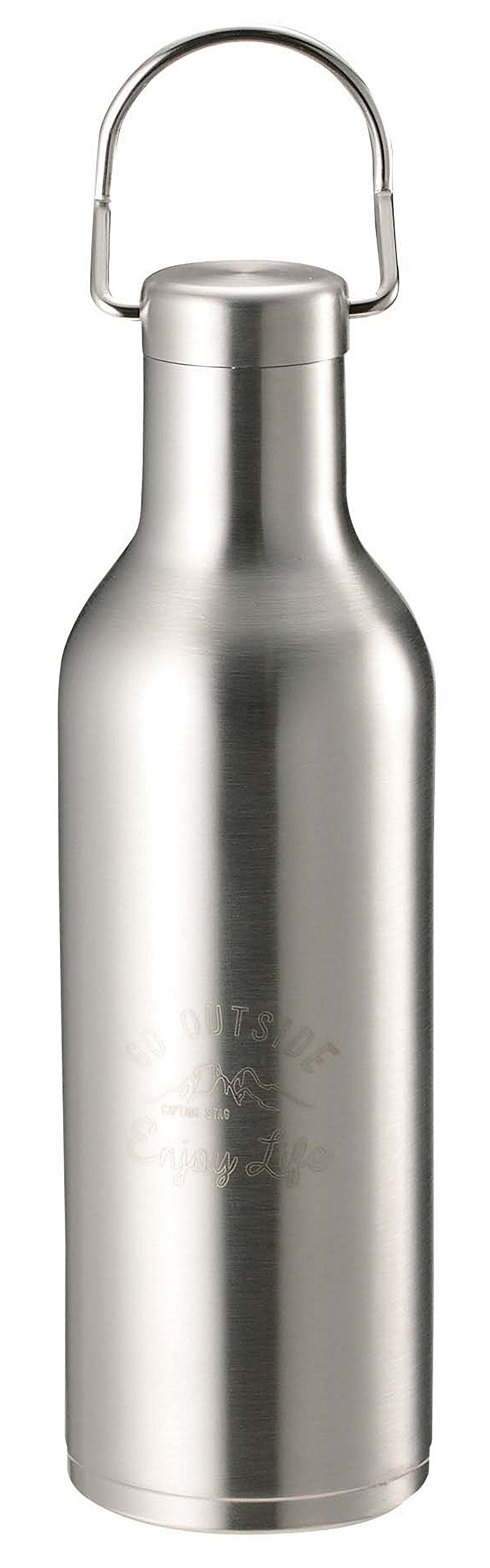 CAPTAIN STAG Sports Bottle Double Stainless Steel Vacuum Insulated 480ml