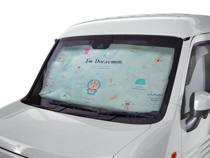 Mitsukin Shoji 3-Way Car Sunshade with Flexible Design for Front Windshield