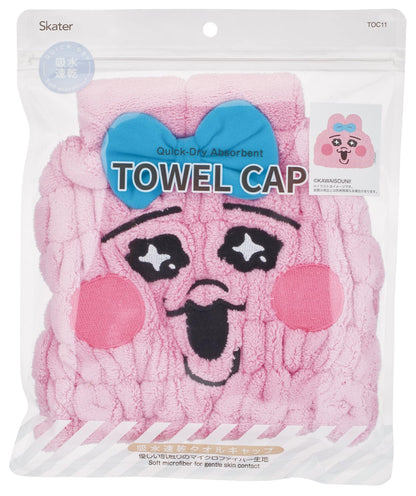Skater Quick-Dry Hair Towel Cap for Effortless Drying
