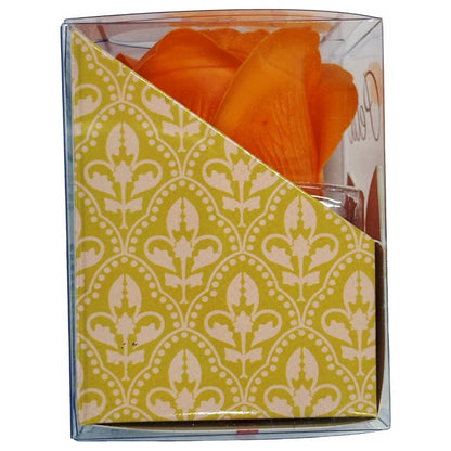 Q-FLA Bath Salt with Soap Flower Set - 2 Orange Roses