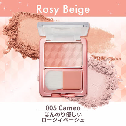 REVLON Blush Duo N 005 Cameo Rosy Beige Face Color 4.3g