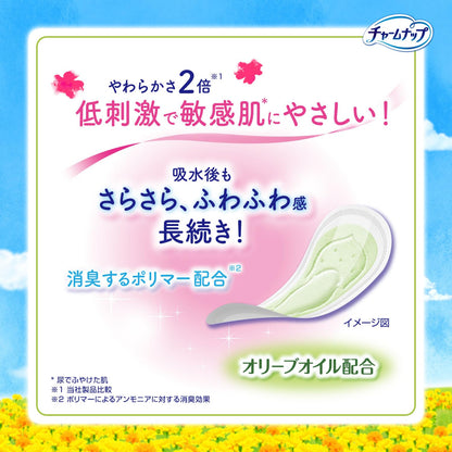 Charm Nap Panty Liners for Women 3cc 34 Count Soft and Comfortable