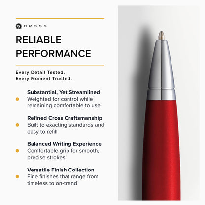 Cross Rollerball Pen Red AT0112-19 for Smooth Writing Experience