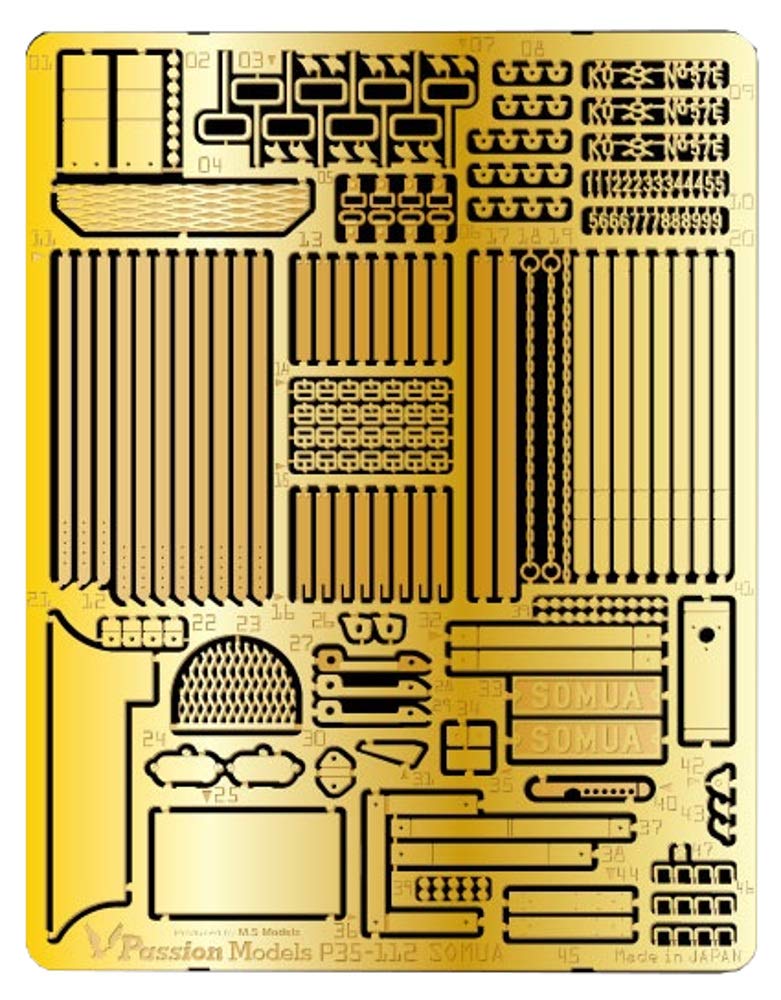 Passion Models 1/35 Somua S35 Etching Set for Tamiya MM35344