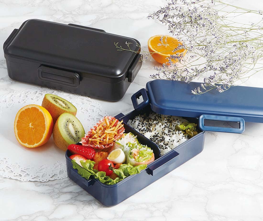 Skater Bento Box Rich Black 830ml Large Capacity Made in Japan