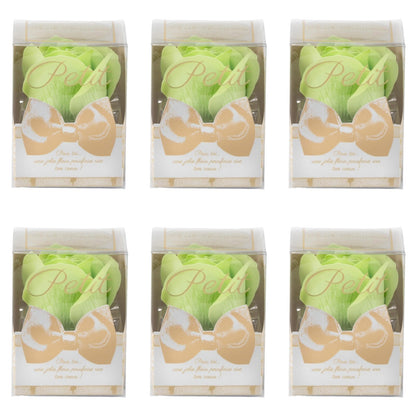 Q-FLA Bath Soak Soap Flower Set of 6 Green Rose Gift
