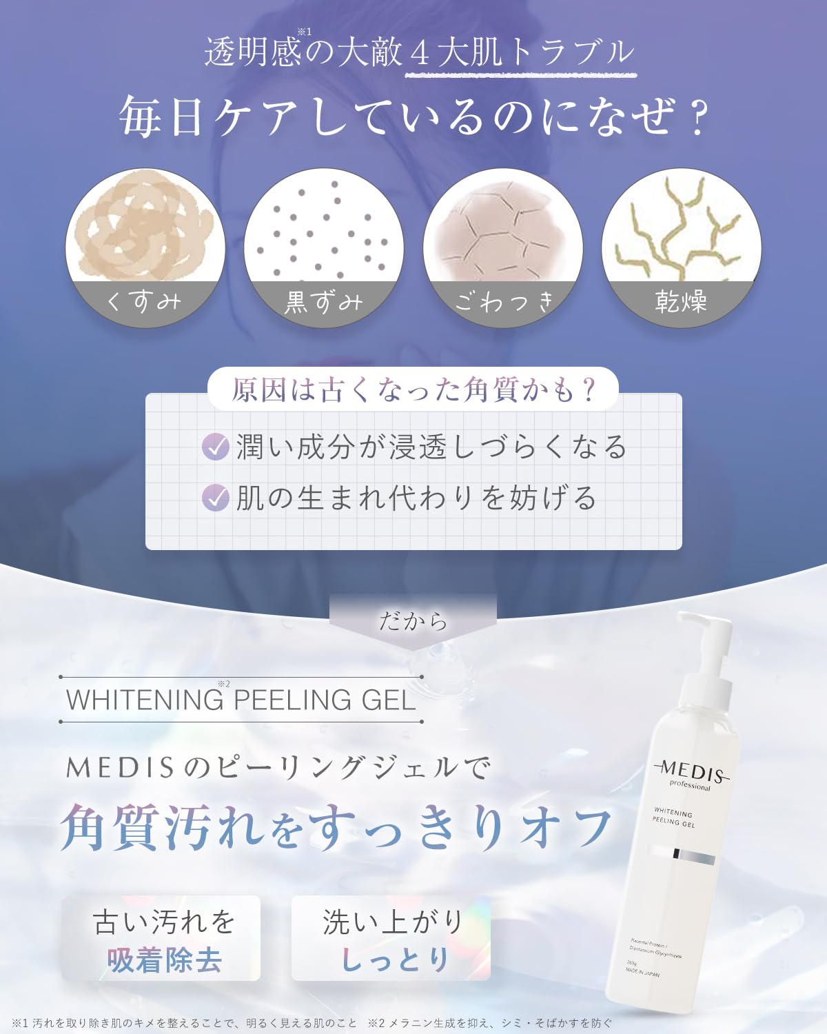 MEDIS Whitening Peeling Gel 260g for Pore Care