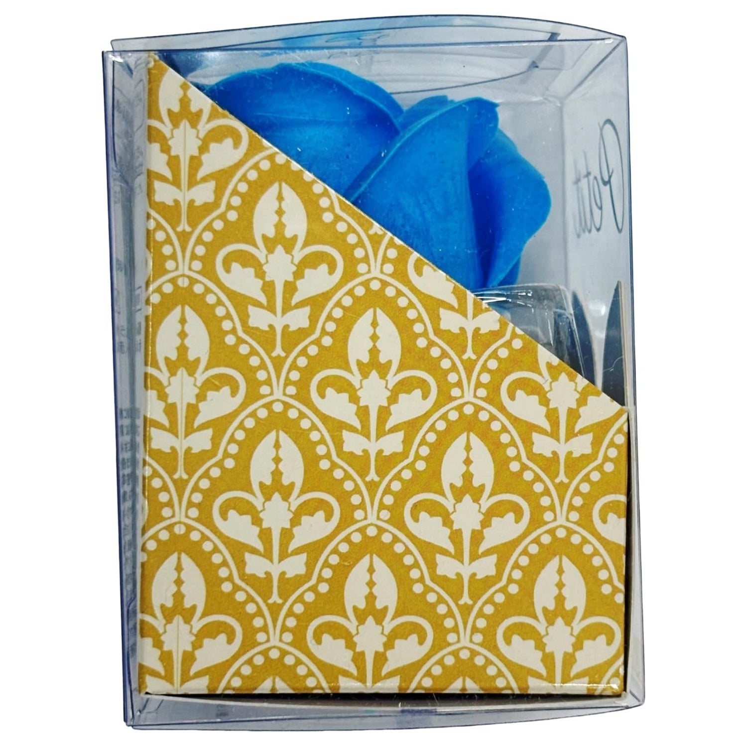 Q-FLA Bath Soaking Flower Set Blue 2 Pieces Gift for Her