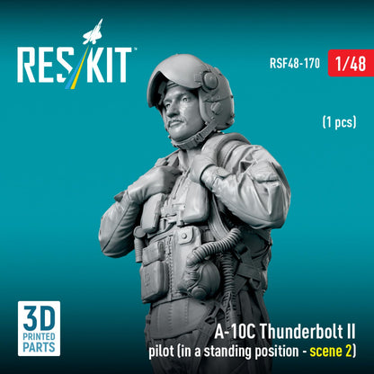 Reskit 1/48 A-10C Thunderbolt II Pilot Figure Resin Kit
