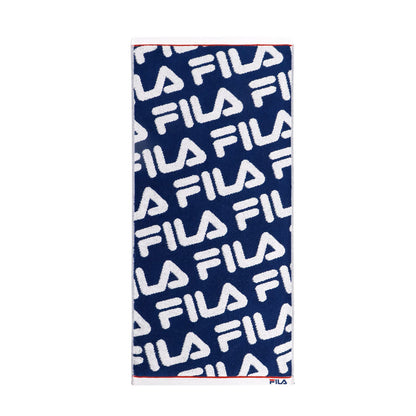FILA Patterned Face Towel with Antibacterial Properties 34x75cm